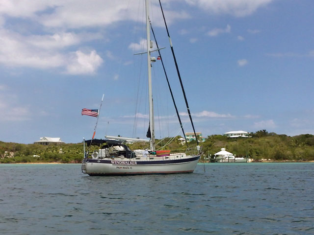 Anchored off Tahiti Beach