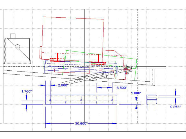 CAD Drawing of Engine Beds