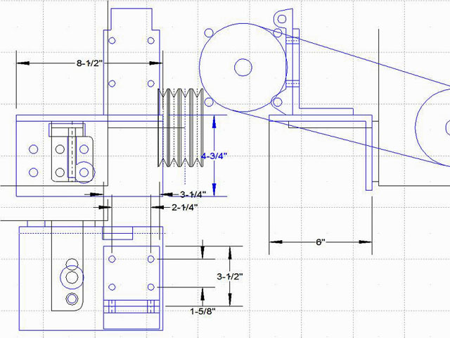 CAD Drawing of Compressor Bracket