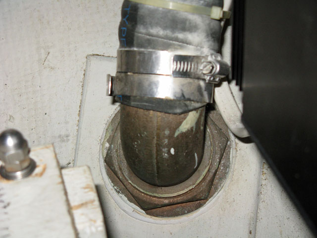 Old 2.5 inch exhaust through-hull