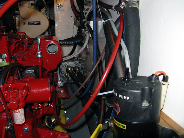 Portside View Showing Compressor Mount
