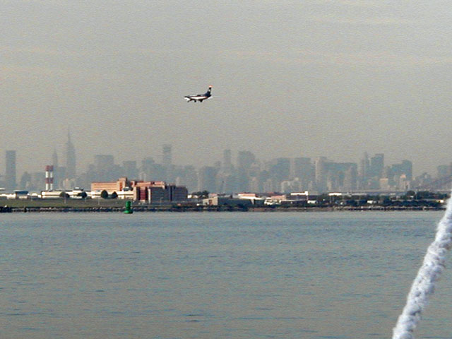 Passing LaGuardia, East River