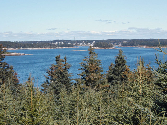 Stonington ME from Wreck Island