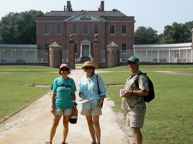 Iris, Bob and Kay at Tryon Palace