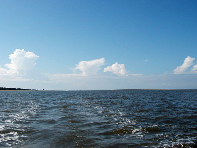 Approaching Winyah Inlet SC