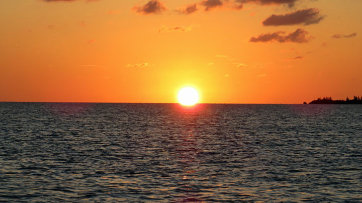 Sunset at Crab Cay